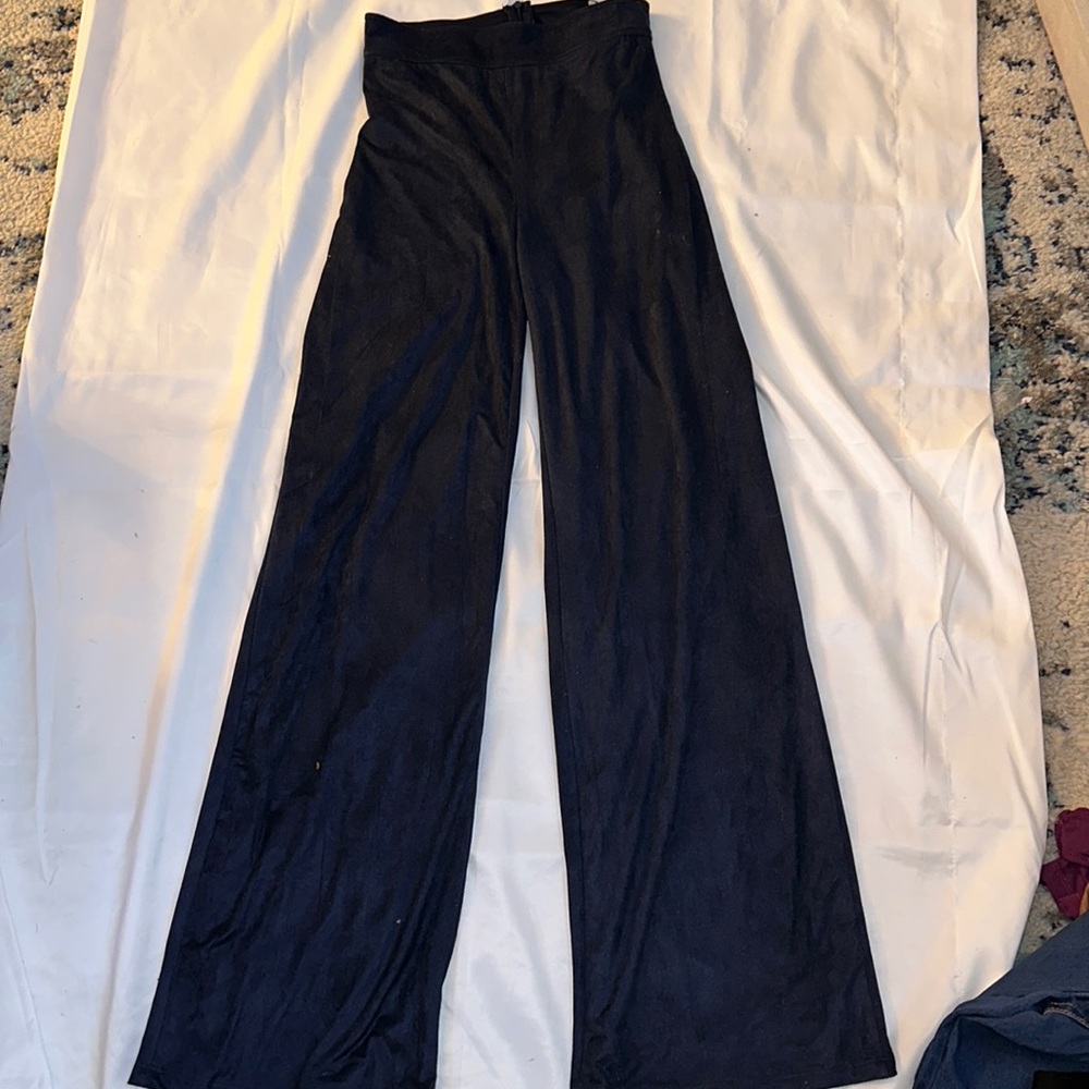 Wide Leg suede Pants